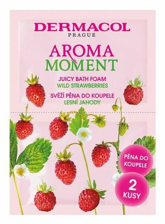 Dermacol Aroma Moment pena do kúpela lesná jahoda 2 x 15 ml