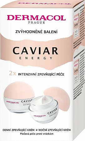 Dermacol Caviar Energy denní pleťový krém 50 ml + noční pleťový krém 50 ml darčeková sada