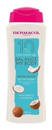 Dermacol Coconut Oil Revitalising Body Milk revitalizačné telové mlieko 400 ml