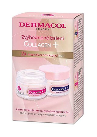 Dermacol Collagen Plus Intensive Rejuvenating intenzívny omladzujúci denný krém 50 ml + intenzívny omladzujúci nočný krém 50 ml darčeková sada