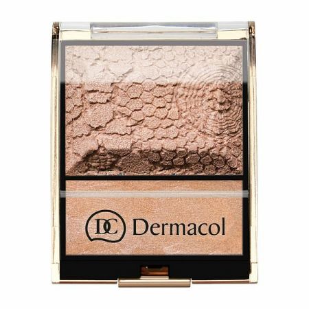 Dermacol Highlighter Palette, Rozjasňovač, 11 g, Bronze