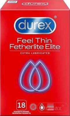 Durex Feel Thin Extra Lubricated kondóm 18 ks