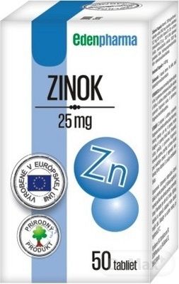 EdenPharma Zinok 25 mg 50 tabliet