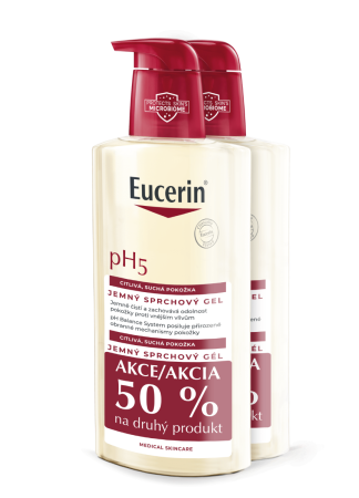 EUCERIN pH5 Sprchový gél 400 ml PROMOBALENIE 1+1 (-50% na druhý produkt)