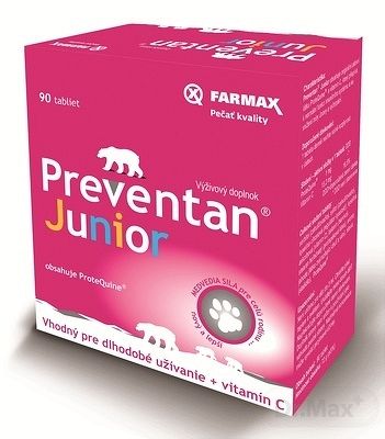 Farmax Preventan Junior + vitamín C 90 ks