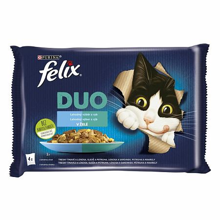 FELIX DUO lahodný výber z rýb 4 x 85 g