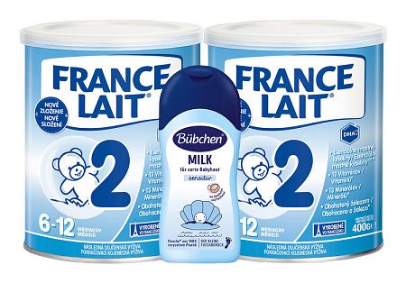 FRANCE LAIT 2 2X400G + BUBCHEN MLIEKO 50ML