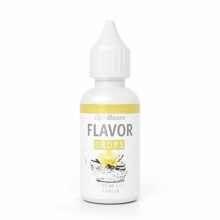 Gymbeam flavor drops 30 ml vanilka 30 ml