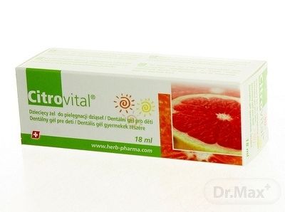 Herb Pharma Citrovital Dentálny gél pre deti 18 ml