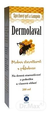 Inamed Dermolaval sprchový gel a šampon pH 5,5 Medová péče 200 ml