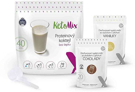 KetoMix Proteínový kokteil 40 porcií 1200 g