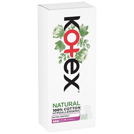 Kotex Liners Natural Normal+ 18 ks