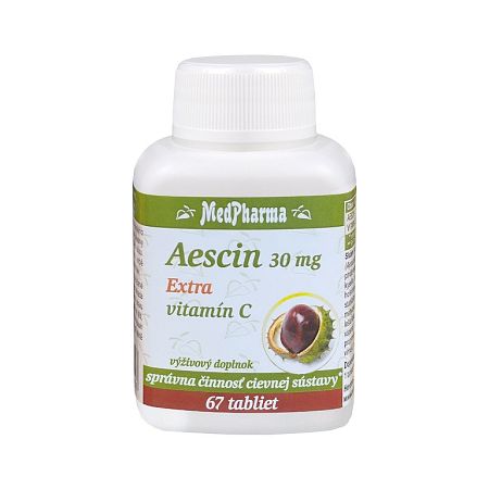 MedPharma Aescin 30 mg Extra vitamín C tabliet 67 ks