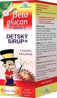 Natures Beta Glucan Detský sirup 100 ml