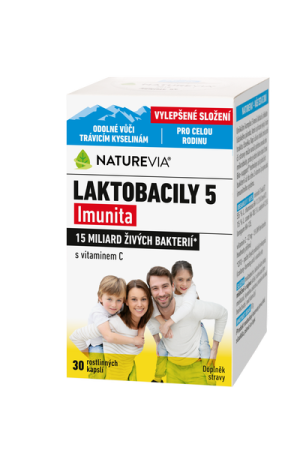 NatureVia Laktobacily 5 Imunita 30 kapsúl