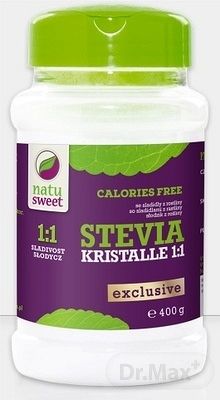 Natusweet Stevia Krystal granulát 1:1 400 g