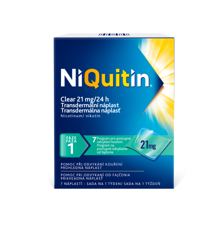 NiQuitin Clear 21 mg/24 h emp.tdm. 7x21 mg