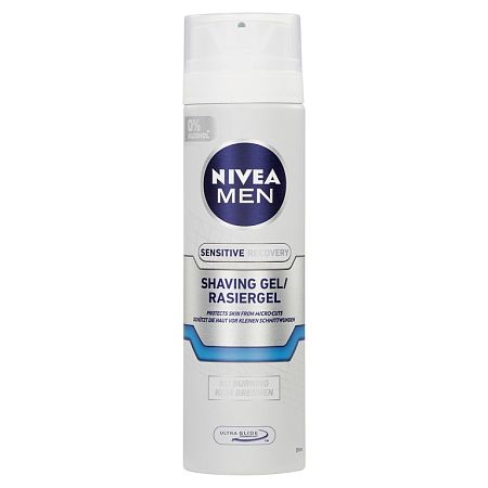 Nivea Men Sensitive Recovery gél na holenie 200 ml