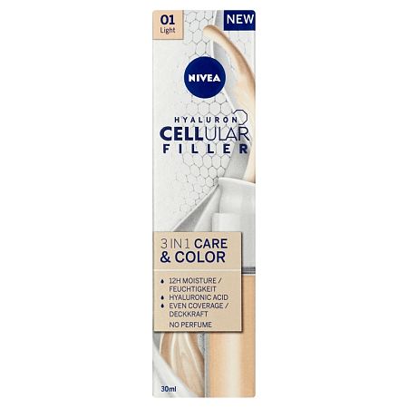 Nivea Ošetrujúci tónovací krém 3 v 1 Cellular Care & Color Svetlý 30 ml