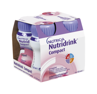 Nutridrink Compact Protein Jahoda sol.4 x 125 ml