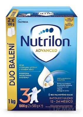 Nutrilon 3 Advanced DUO balenie 1 kg