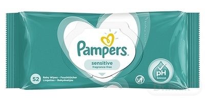 Pampers Sensitive detské čistiace utierky 52 ks