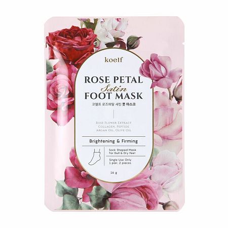 Petitfee & Koelf Rose Petal Satin Foot Mask 2 x 16 g