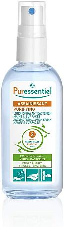 Puressentiel čistiaci roztok v spreji 3 esenciálne oleje 80 ml