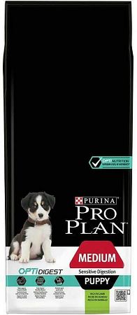 Purina Pro Plan Medium Puppy Sensitive Digestion jahňa 12 kg