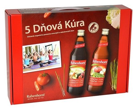 Rabenhorst 5 dňová Detoxikačná kúra na očistenie organizmu 5 x 750 ml