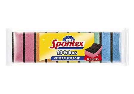 Spontex 10 Colors hubky v balení 10 ks