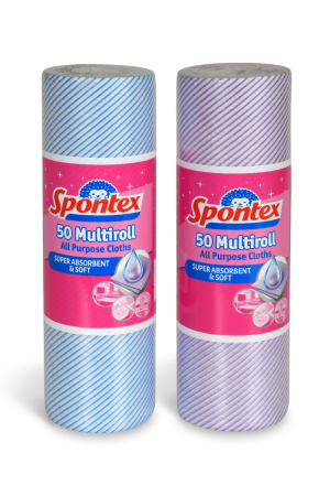 Spontex Multiroll univerzálna jemná rýchloutierka 25 x 40 cm 50 ks