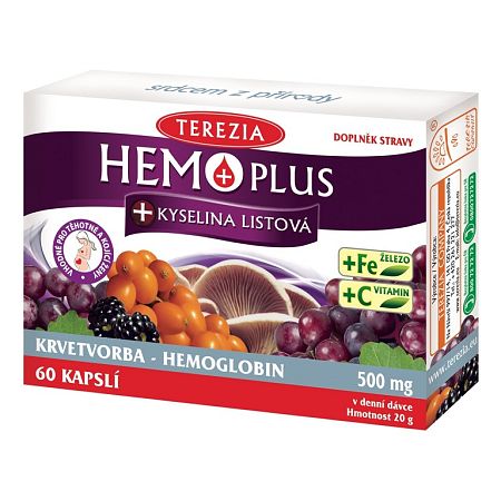 Terezia Company Hemo Plus + kyselina listová 60 kapsúl