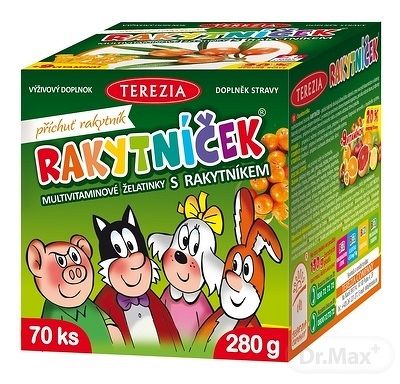 Terezia Company Rakytníček multivitamínové želatínky s rakytníkom 70 ks