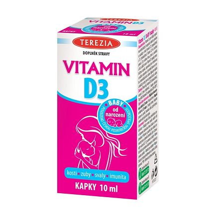 Terezia Vitamin D3 Baby od 1.měsíce 400 IU 10 ml