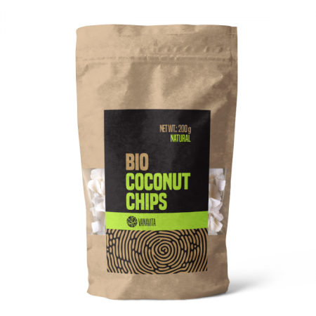 VanaVita bio kokosové chipsy natural 200 g