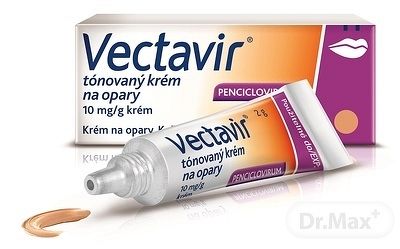 Vectavir tónovaný krém na opary crm. 1 x 2 g