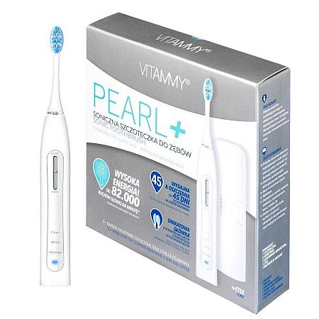 VITAMMY PEARL+ White Sonická zubná kefka s funkciou čistenia, bielenia a masáže