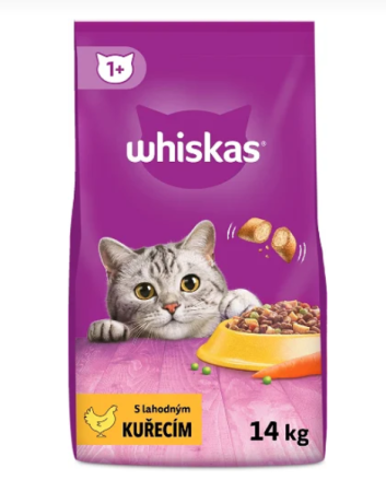 WHISKAS Adult cat s kuracím mäsom 14 kg