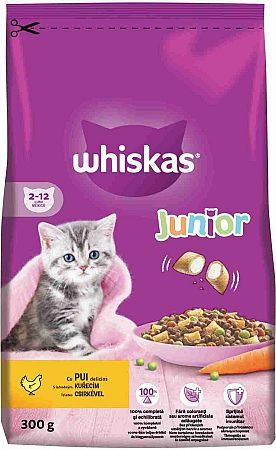 WHISKAS Granule Junior s Kuracím 300g