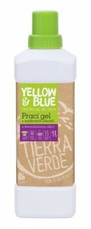 Yellow & Blue prací gél z mydlových orechov s levanduľovou silicou 1 l