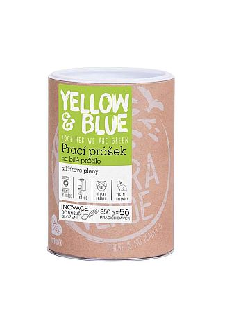 Yellow & Blue prací prášok na plienky a biele prádlo 850 g